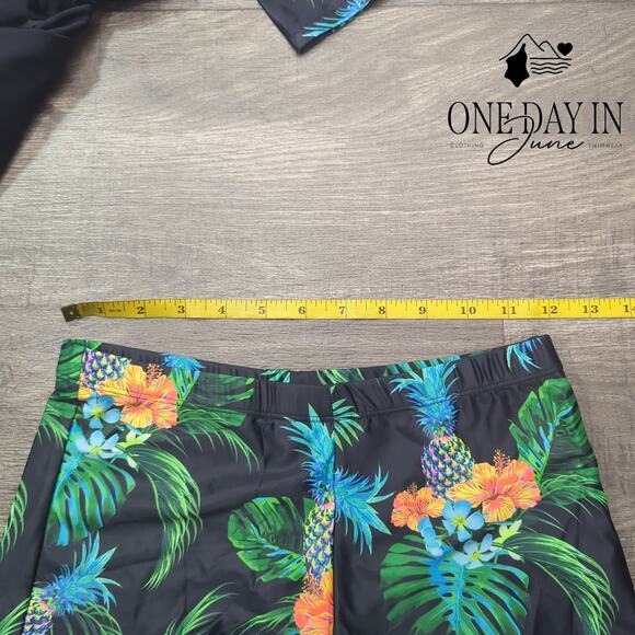 Daci Long Sleeve Rashguard Tankini Swimsuit Size S - Picture 4 of 5